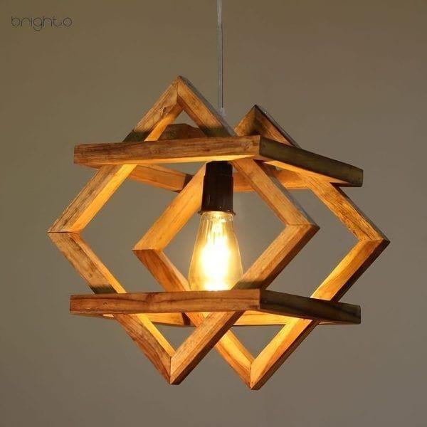چراغ اویز چوبی M70