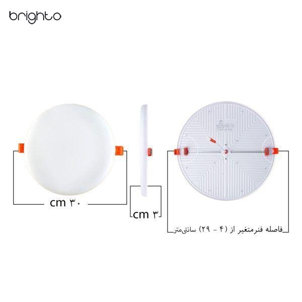 سایز پنل گرد 48 وات